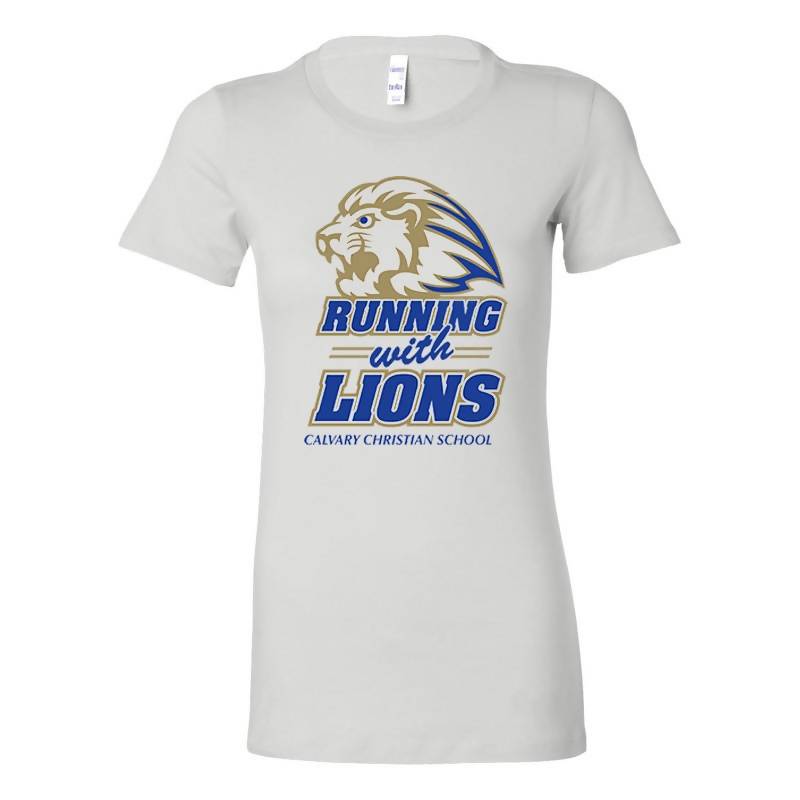 Ladies Running With the Lions Tee (Athletic)